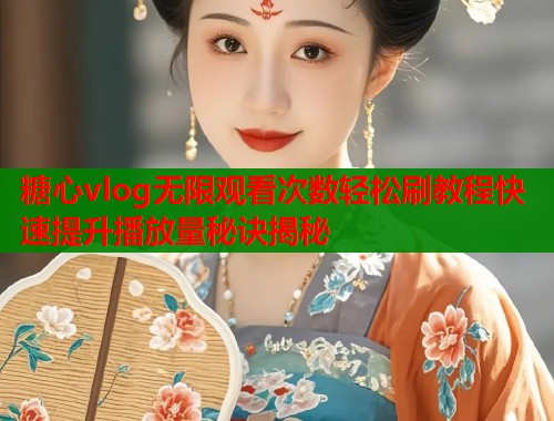 糖心vlog无限观看次数轻松刷教程快速提升播放量秘诀揭秘