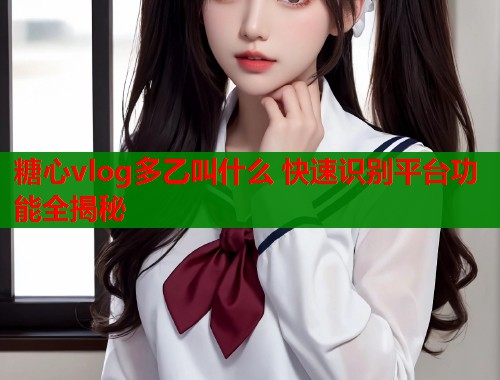 糖心vlog多乙叫什么 快速识别平台功能全揭秘
