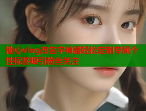 糖心vlog改名字神器轻松定制专属个性标签吸引粉丝关注 糖心vlog改名字神器轻松定制专属个性标签吸引粉丝关注