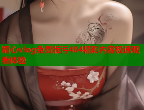 糖心vlog免费版污404精彩内容极速观看体验