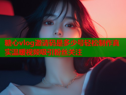糖心vlog邀请码是多少号轻松制作真实温暖视频吸引粉丝关注